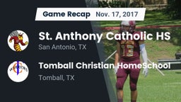 Recap: St. Anthony Catholic HS vs. Tomball Christian HomeSchool  2017