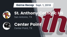 Recap: St. Anthony Catholic HS vs. Center Point  2018