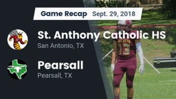 Recap: St. Anthony Catholic HS vs. Pearsall  2018
