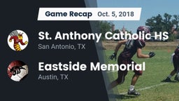 Recap: St. Anthony Catholic HS vs. Eastside Memorial  2018