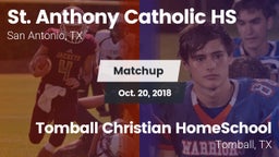 Matchup: St. Anthony vs. Tomball Christian HomeSchool  2018