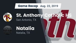 Recap: St. Anthony Catholic HS vs. Natalia  2019