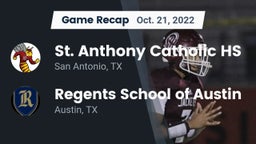 Recap: St. Anthony Catholic HS vs. Regents School of Austin 2022