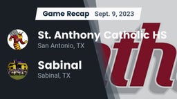 Recap: St. Anthony Catholic HS vs. Sabinal  2023