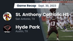 Recap: St. Anthony Catholic HS vs. Hyde Park  2023