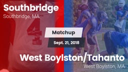 Matchup: Southbridge vs. West Boylston/Tahanto  2018