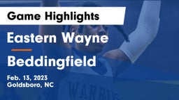 Eastern Wayne  vs Beddingfield  Game Highlights - Feb. 13, 2023