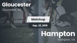 Matchup: Gloucester vs. Hampton  2016