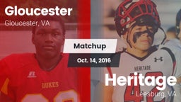 Matchup: Gloucester vs. Heritage  2016