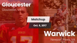 Matchup: Gloucester vs. Warwick  2017
