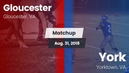 Matchup: Gloucester vs. York  2018