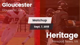 Matchup: Gloucester vs. Heritage  2018