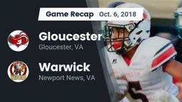 Recap: Gloucester  vs. Warwick  2018