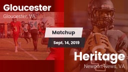 Matchup: Gloucester vs. Heritage  2019