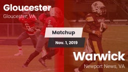Matchup: Gloucester vs. Warwick  2019