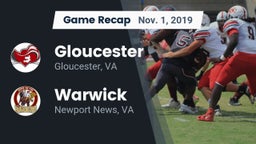 Recap: Gloucester  vs. Warwick  2019