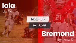 Matchup: Iola vs. Bremond  2017