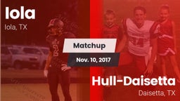 Matchup: Iola vs. Hull-Daisetta  2017