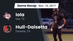 Recap: Iola  vs. Hull-Daisetta  2017