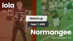 Matchup: Iola vs. Normangee  2018