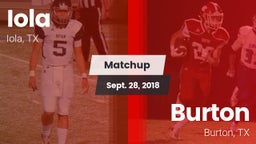 Matchup: Iola vs. Burton  2018