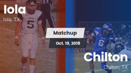 Matchup: Iola vs. Chilton  2018