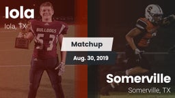 Matchup: Iola vs. Somerville  2019