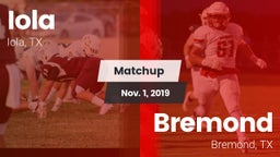 Matchup: Iola vs. Bremond  2019