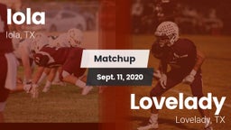 Matchup: Iola vs. Lovelady  2020