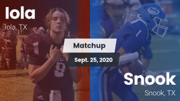 Matchup: Iola vs. Snook  2020