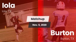 Matchup: Iola vs. Burton  2020