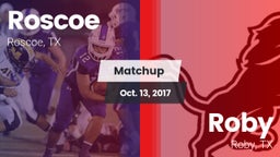 Matchup: Roscoe vs. Roby  2017