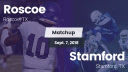 Matchup: Roscoe vs. Stamford  2018