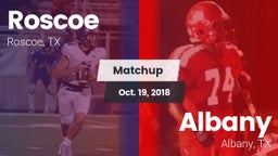 Matchup: Roscoe vs. Albany  2018
