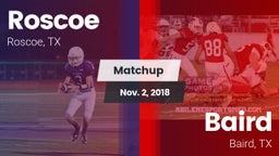 Matchup: Roscoe vs. Baird  2018