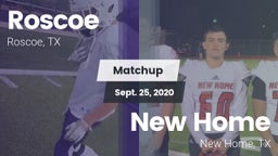 Matchup: Roscoe vs. New Home  2020