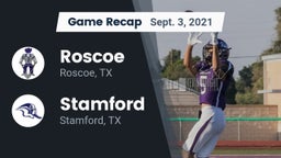 Recap: Roscoe  vs. Stamford  2021