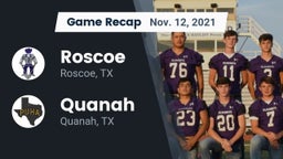 Recap: Roscoe  vs. Quanah  2021