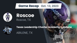 Recap: Roscoe  vs. Texas Leadership Charter Academy - Abilene 2023
