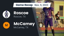 Recap: Roscoe  vs. McCamey  2023