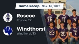 Recap: Roscoe  vs. Windthorst  2023