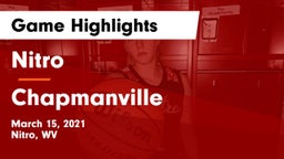 Nitro  vs Chapmanville Game Highlights - March 15, 2021