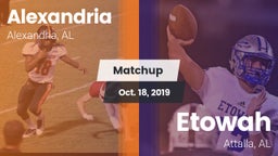 Matchup: Alexandria vs. Etowah  2019