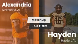 Matchup: Alexandria vs. Hayden  2020