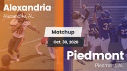 Matchup: Alexandria vs. Piedmont  2020
