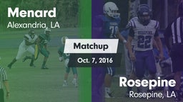 Matchup: Menard vs. Rosepine  2016