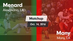 Matchup: Menard vs. Many  2016
