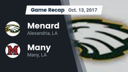 Recap: Menard  vs. Many  2017