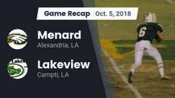 Recap: Menard  vs. Lakeview  2018