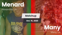 Matchup: Menard vs. Many  2020